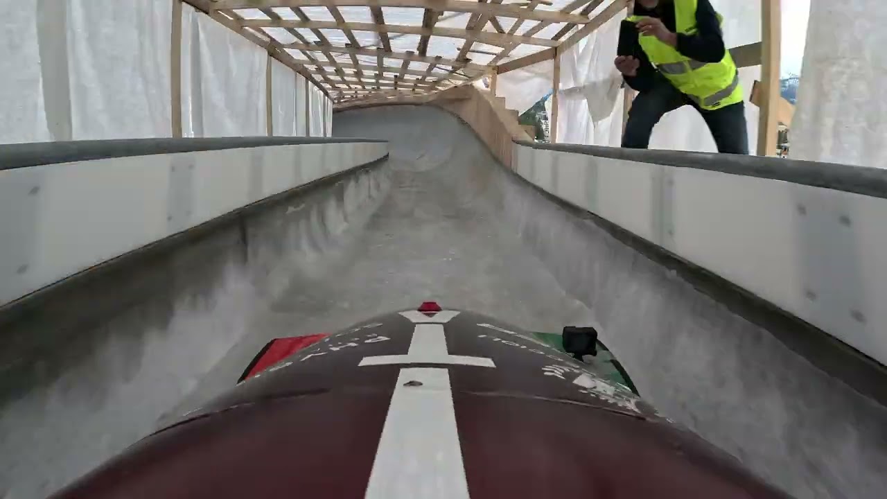 2026 Cortina Bobsled Run POV - Driver View