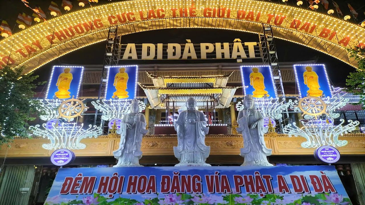 🔴Trực tiếp: ĐÊM HỘI HOA ĐĂNG VÍA PHẬT A DI ĐÀ- CHÙA AN HỒNG, HỒNG AN, HẢI PHÒNG