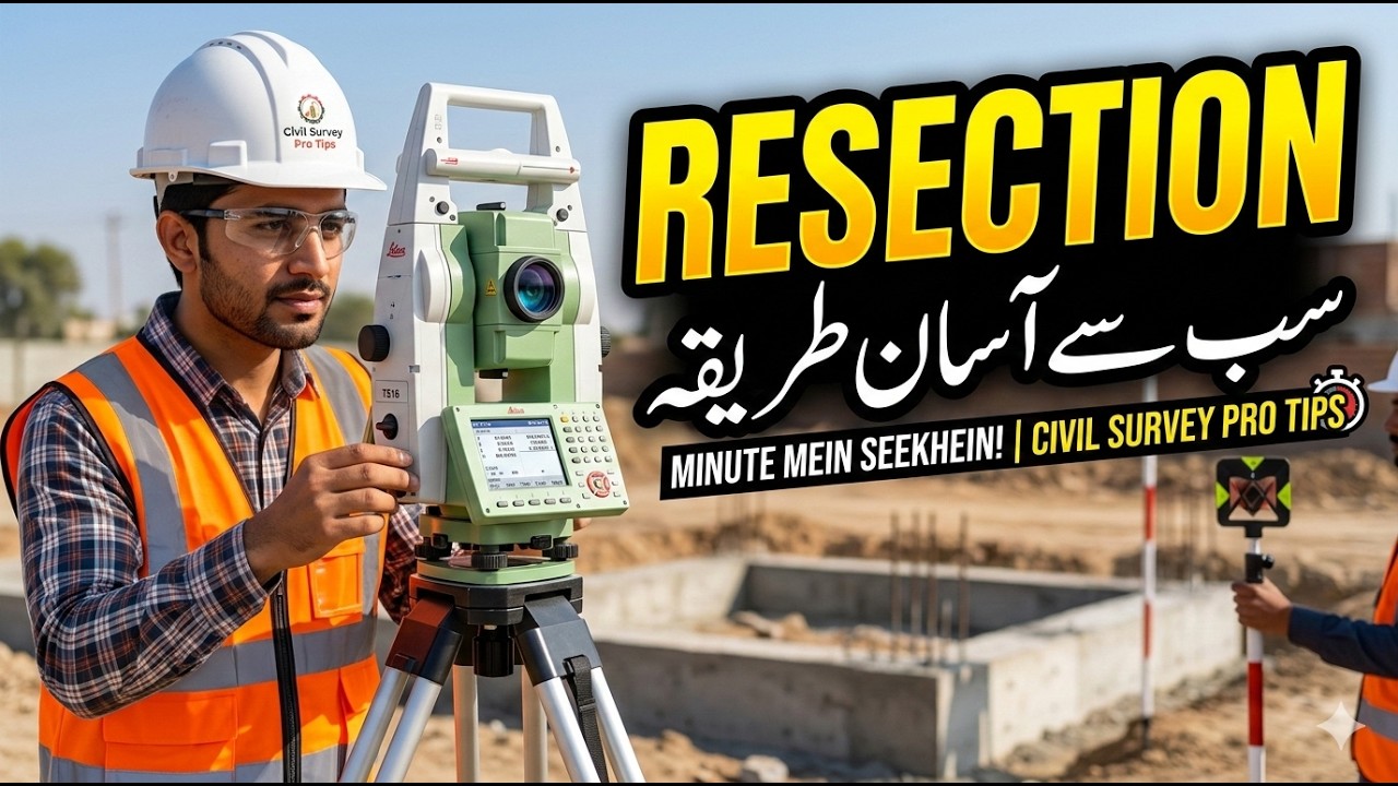 Total Station Resection Method Step by Step | Resection Kaise Karte Hain? (Best for Search)