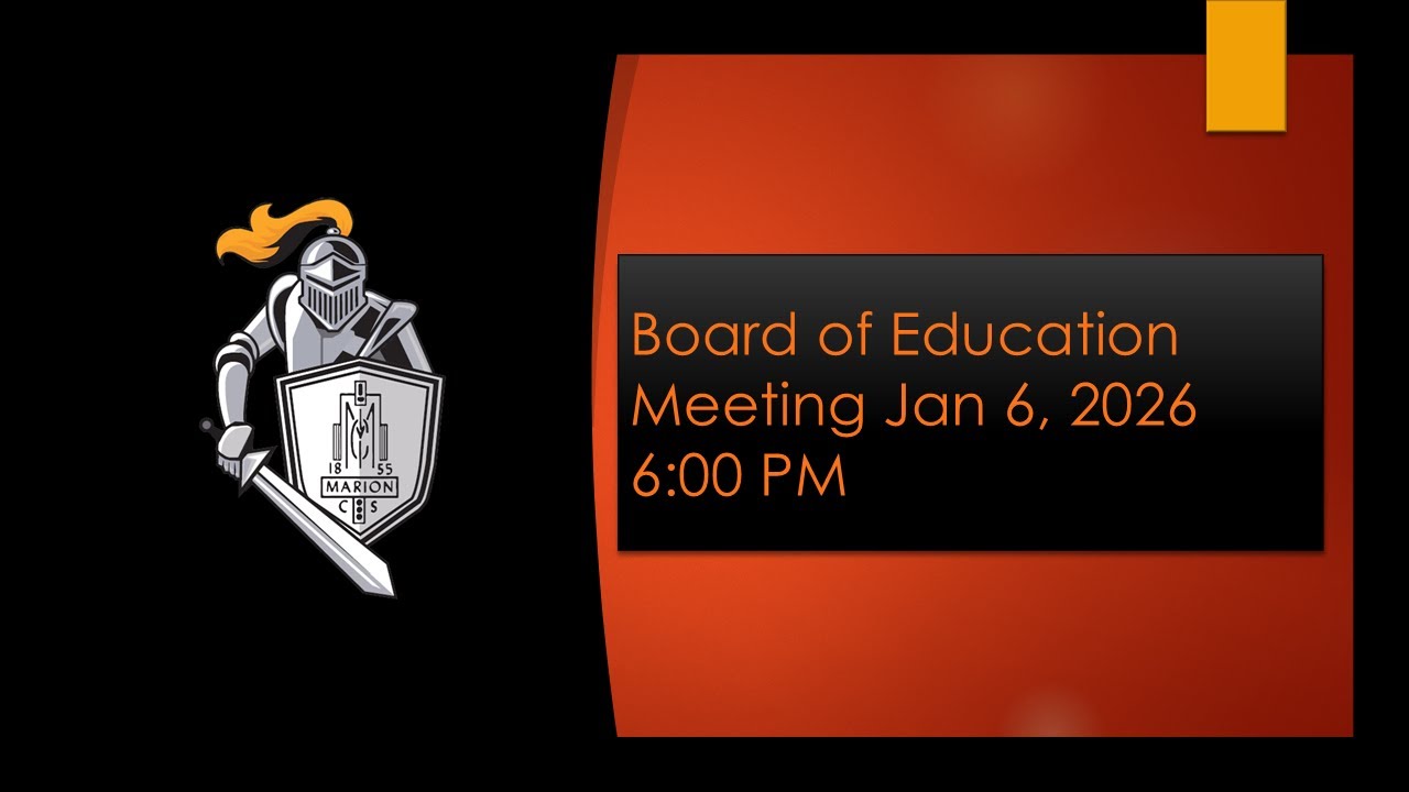 Board of Education Meeting 1/6/26