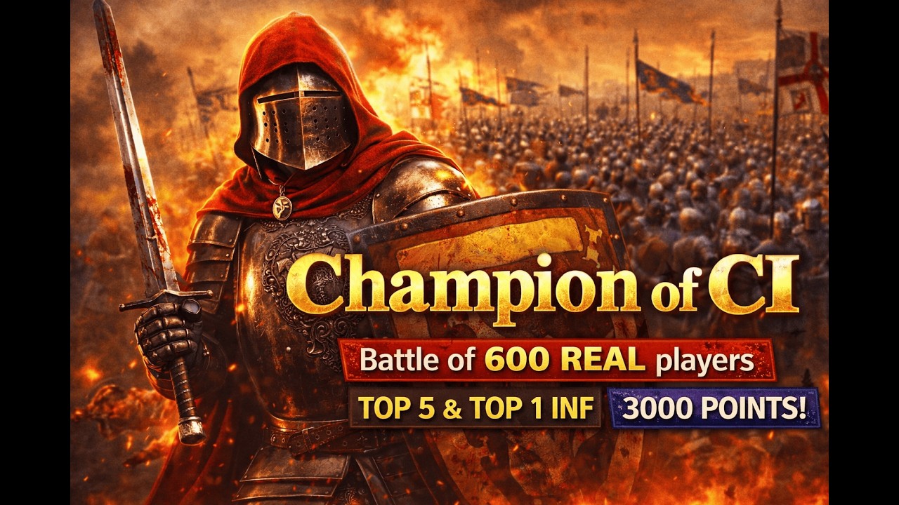 Battle of 600 REAL players - Champion of CI's Royal Line