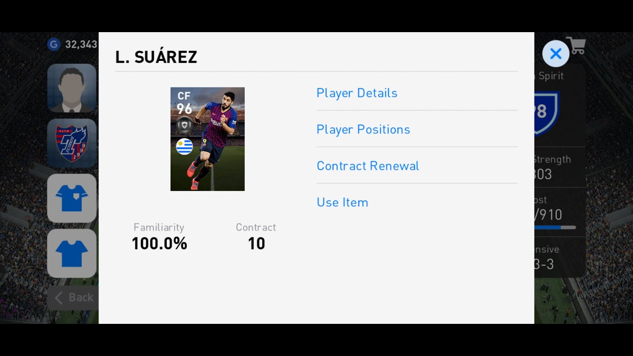 Luiz Suarez Brilliant performance | PES 2019 Get Luiz Suarez 96