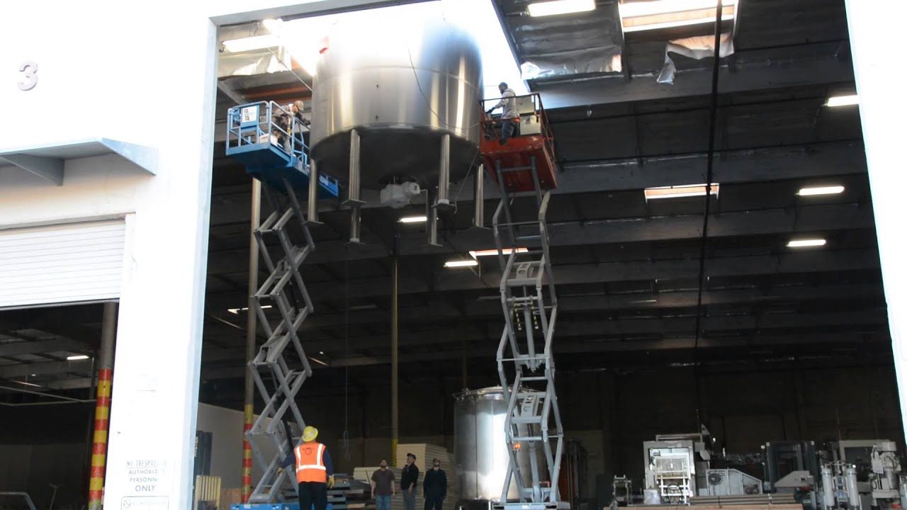 190 BBL Mash Mixer Tank Produced by Marks Design & Metalworks