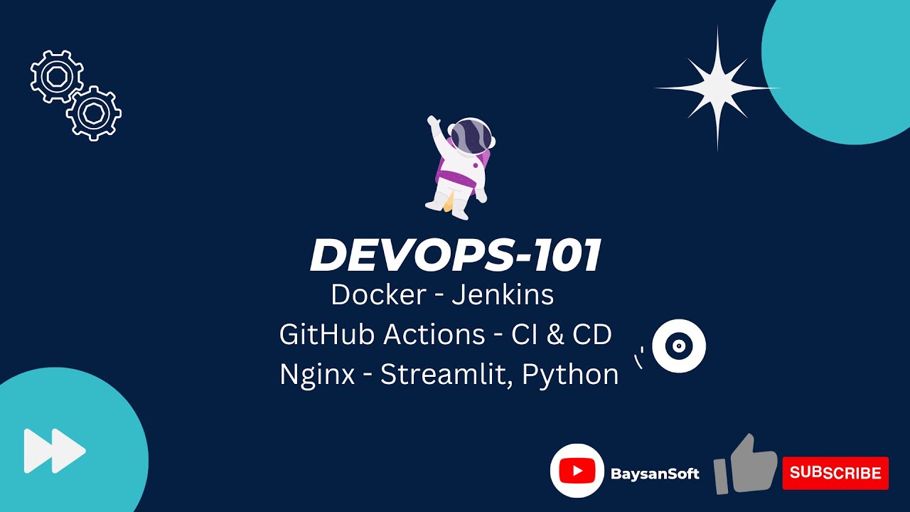 DevOps-101 | Gerçek Bir CI & CD Pipeline: Docker - Jenkins - GitHub Actions - Nginx