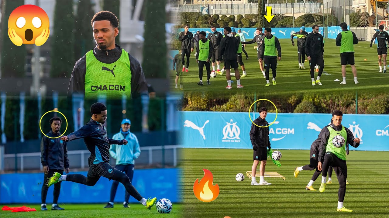 👏Ethan Nwaneri First Olympique Marseille Training | Impressed Coach De Zerbi & Teammates. 