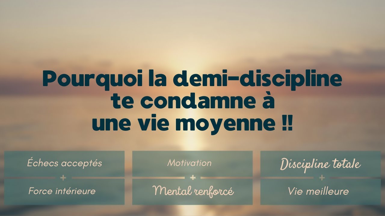Discipline Radicale Le Seul Chemin pour devenir meilleur !  #VieQuiVautLaPeine #MindsetDeFer