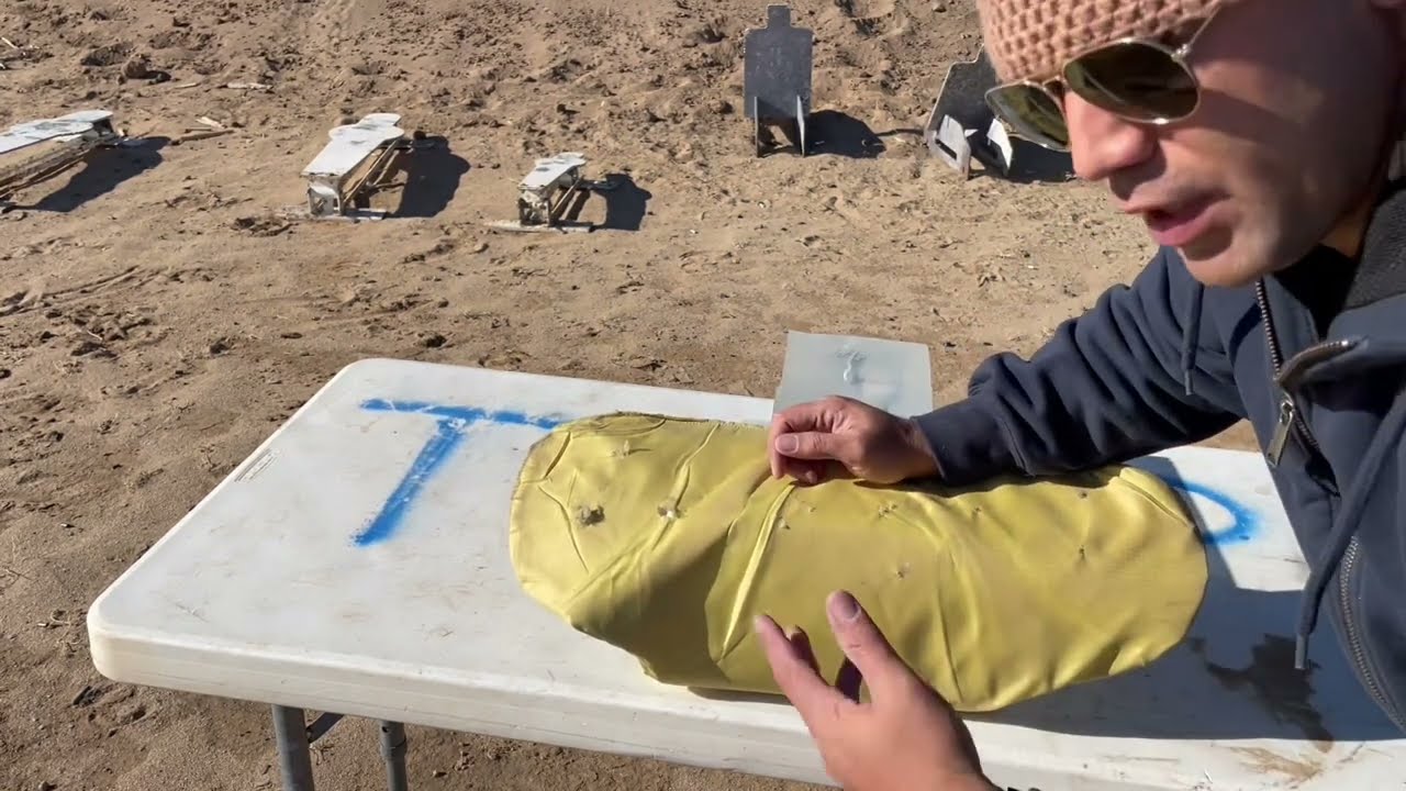 6.5” 5.56 100yd gel testing IIIA armor