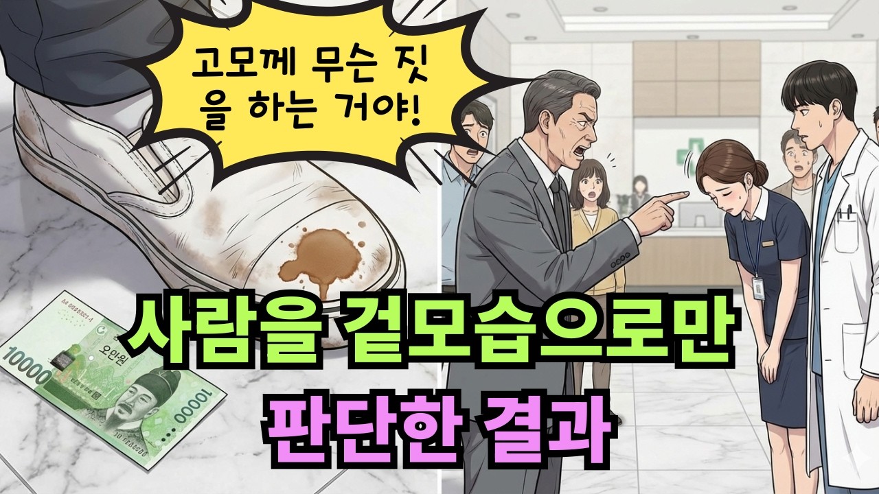 고무신 할머니를 무시하던 병원... 명품 수트 조카이 나타나자 벌어진 반전
