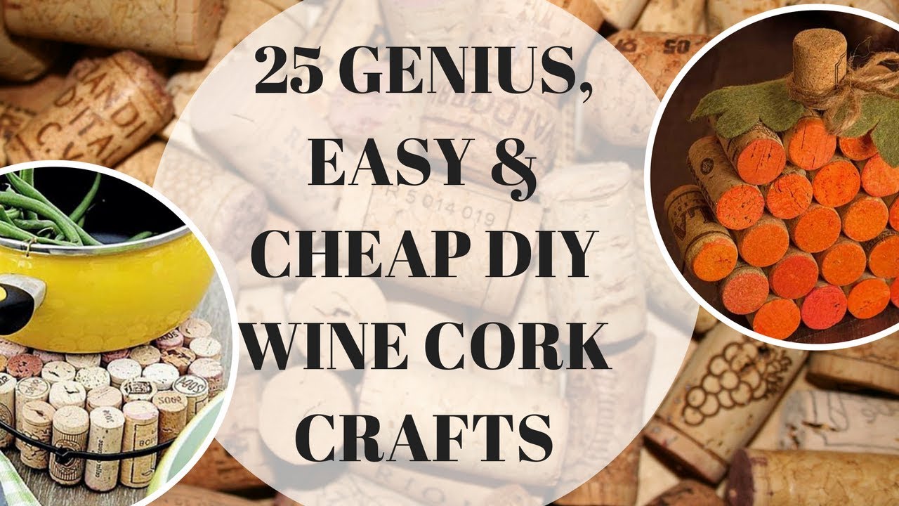 25 Genius DIY Wine Cork crafts. Easy & Cheap home Hacks