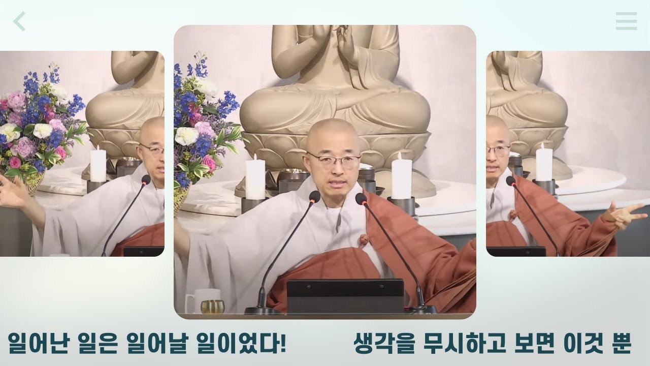 [황벽30] 생각을 무시하고 보면 이것 뿐, 스트레스 안 받으려면, 일어난 일은 일어날 일이었다!