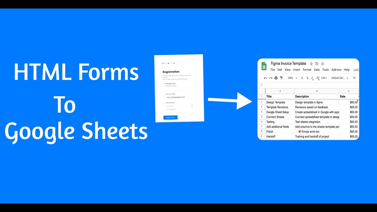 Linking Your HTML Forms to a Google SpreadSheet