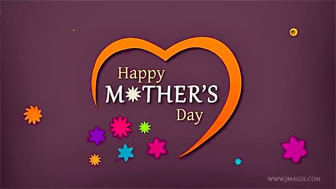 Happy Mother's day  greeting  animation background video , No Copyright video