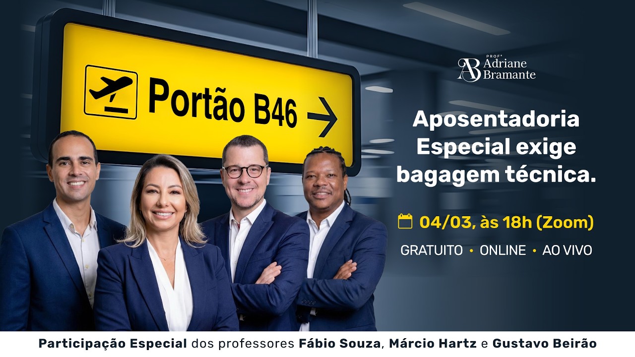 🛄 Portão B46: 04/03, a partir das 18h