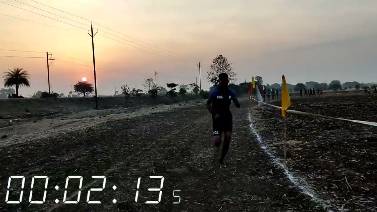 1600 Meter Running Test at Prithvi Defence Academy Indore (Betma)