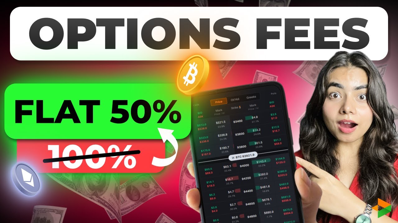 Options Trading Fees SLASHED by 50% | Delta Exchange India