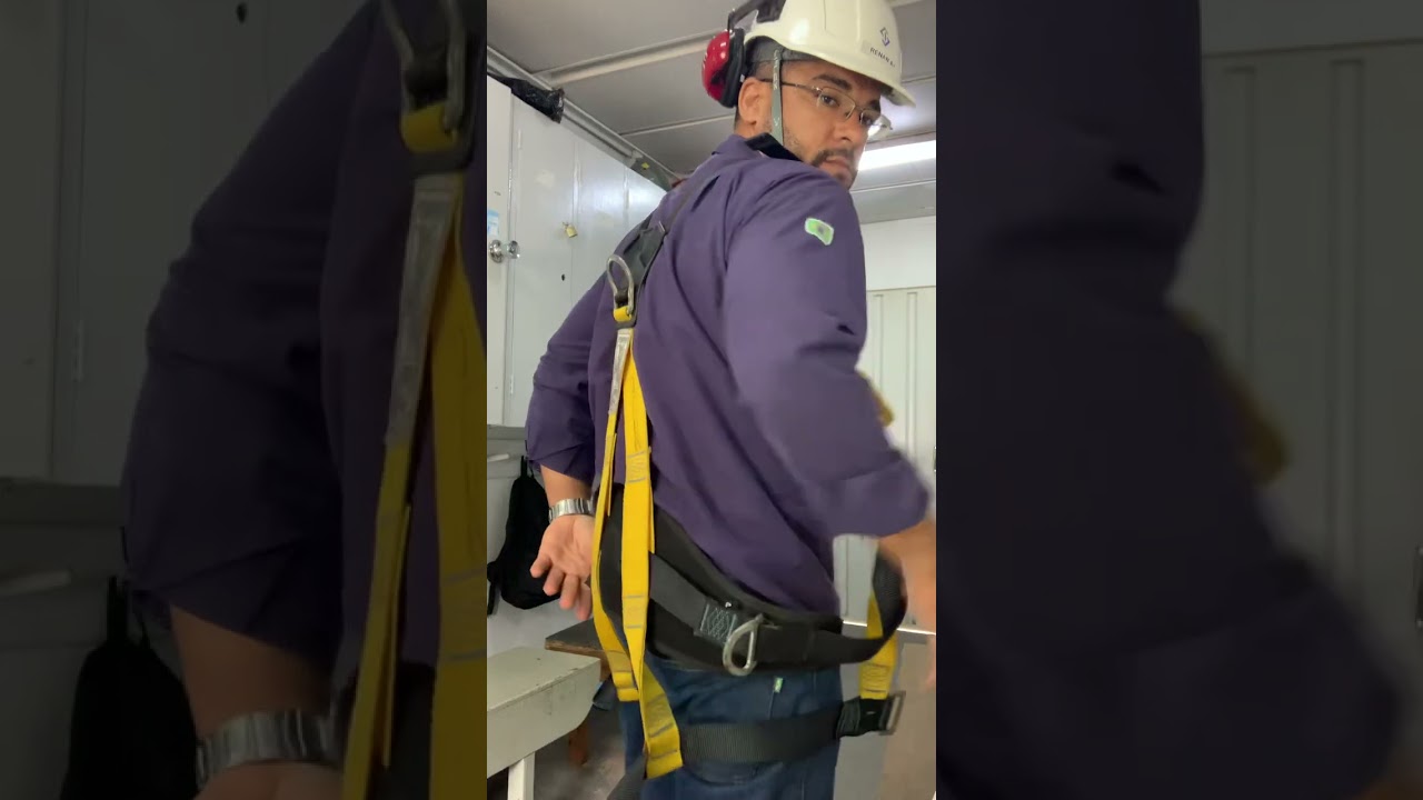 Como usar Cinto de Segurança no Trabalho tipo paraquedista, Utilizar, Andaime, Trabalho Altura NR35