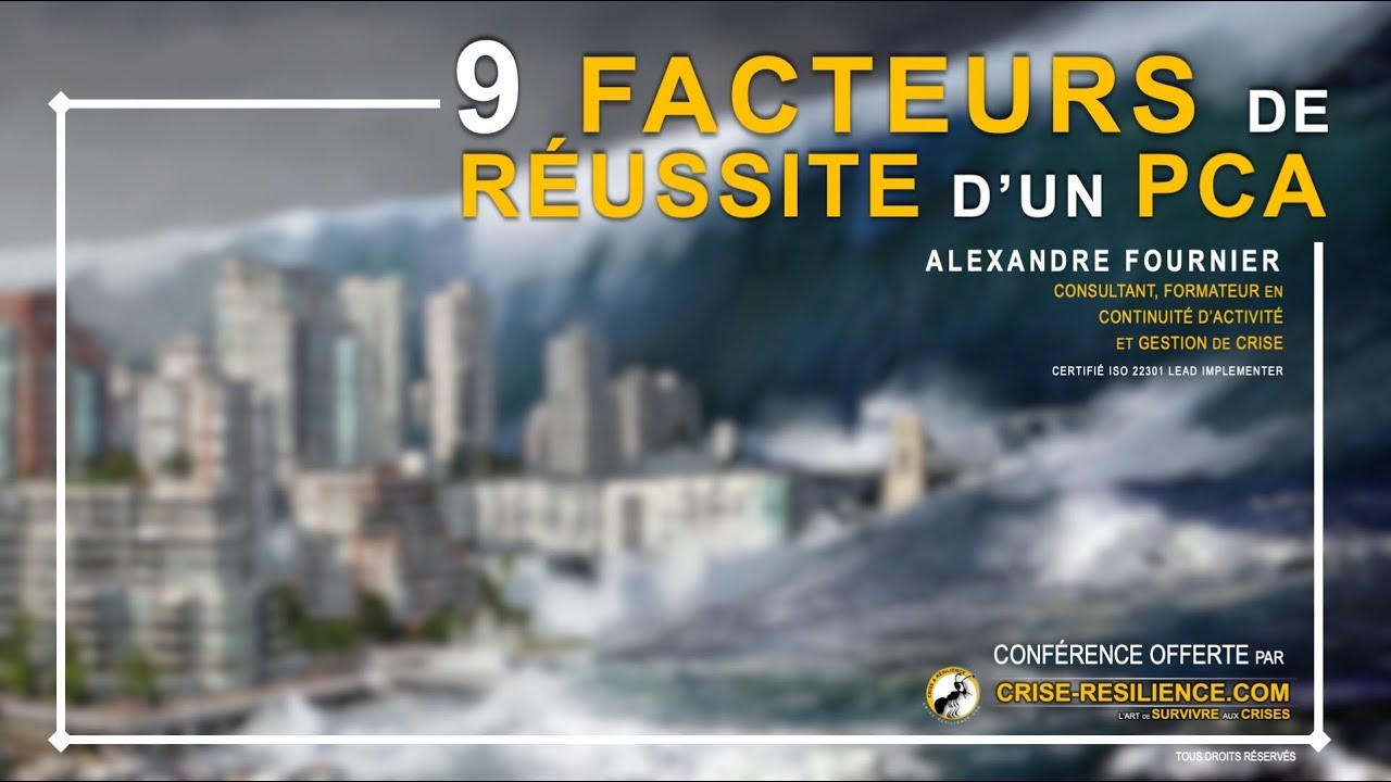 Plan de Continuité d'Activité - 9 Facteurs de réussite (ISO 22301)