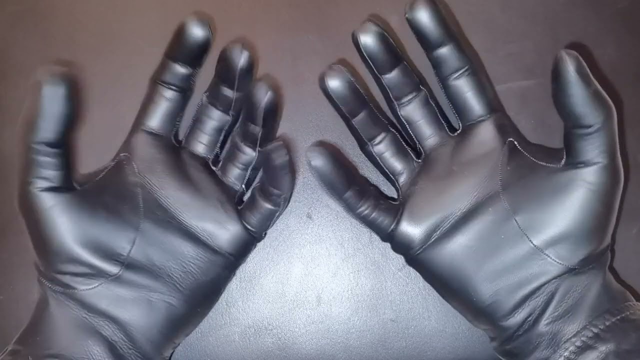 Black Leather Dress Gloves