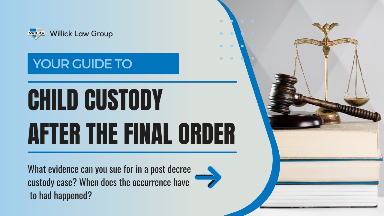What evidence can you sue for in a post decree custody case?