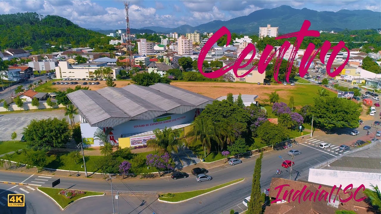 BAIRRO CENTRO - INDAIAL VISTA DE CIMA EM 4K