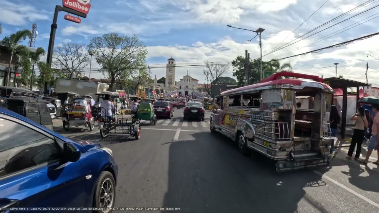 Driving Manaoag - Laoac - Binalonan - Urdaneta - Villasis - Malasiqui - Bayambang, Pangasinan, PH