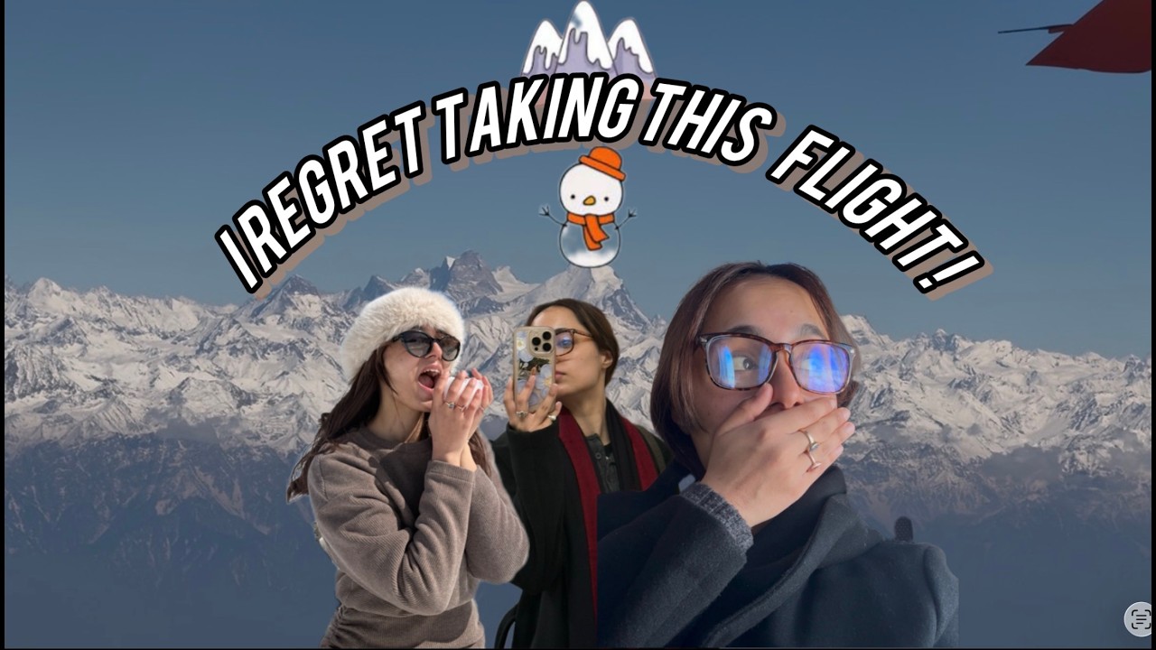 FLYING OUT OF KASHMIR WAS UNREAL!!! ⛄️❄️🏔️🗻| Final vlog,friends,trip,snow|
