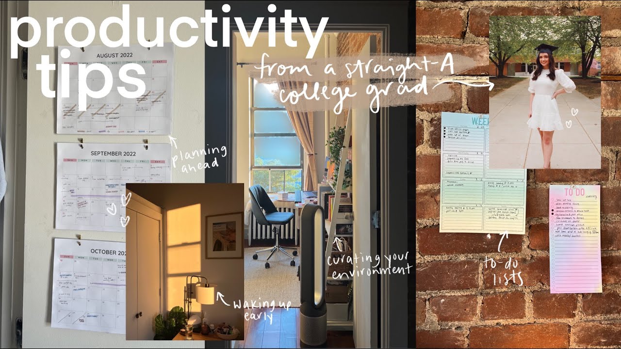 productivity tips from a straight-A college grad (spilling all my secrets)