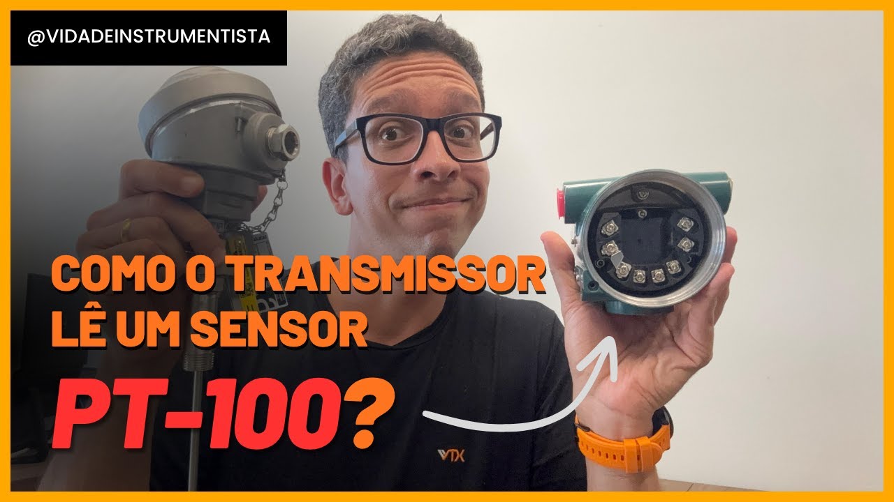 Como um transmissor mede temperatura de um PT-100?