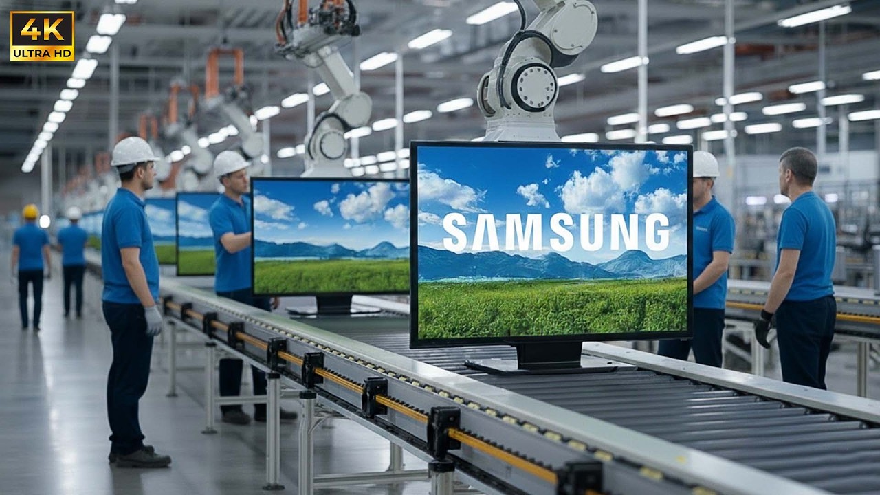 SAMSUNG TV Production Process: Inside the World’s Biggest Samsung TV Factory (Full Process)