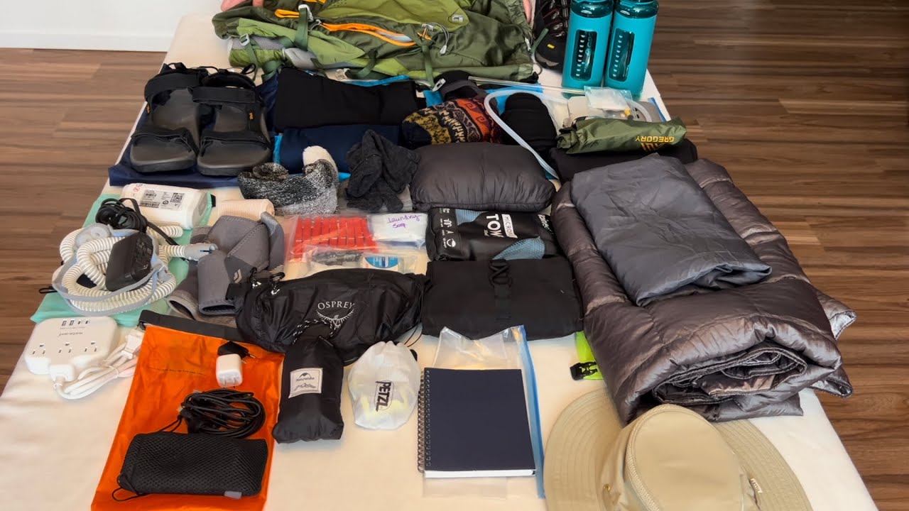 Matthew’s Camino packing list