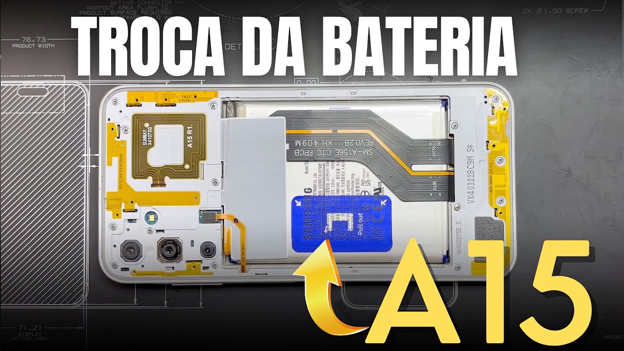 COMO FAZER A TROCA DA BATERIA DO SAMSUNG A15 PASSO A PASSO FÁCIL📱