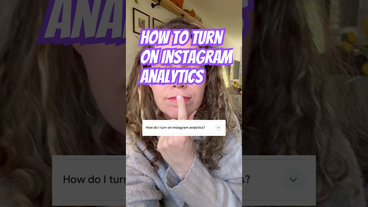 How to turn on Instagram analytics #instagram #reels