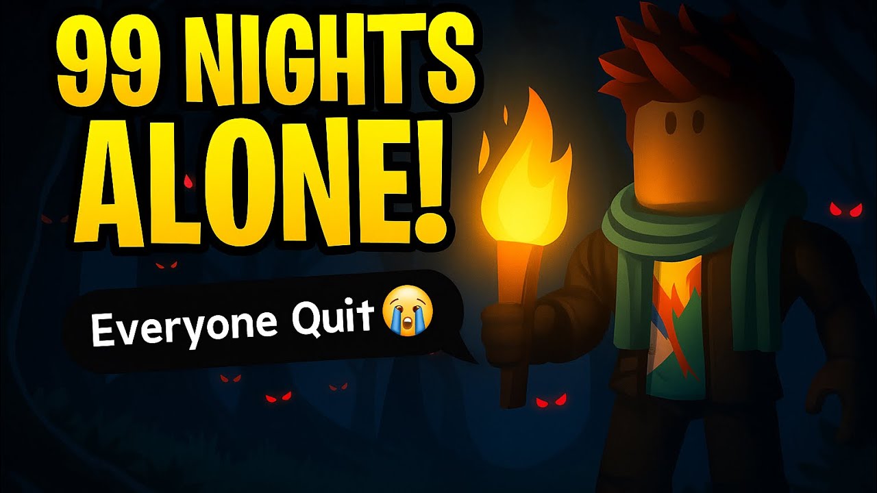 Playing ordinary 99 nights in the forest when everyone rage-Quit in my Team