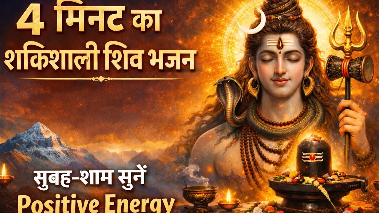 सुबह-शाम सुनें यह शक्तिशाली शिव भजन 🙏 | शंकर भगवान के पवित्र नाम और मंत्र | Positive Energy ♥️ 🎶 ❤️ 
