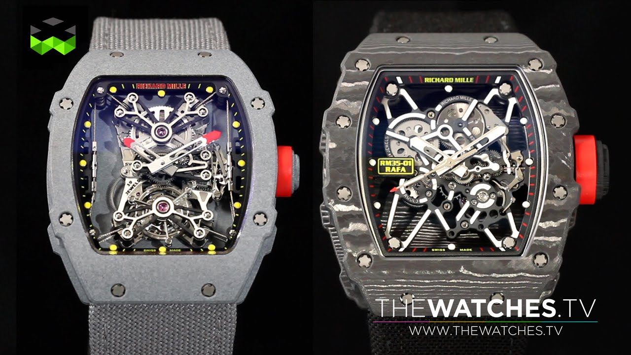 Richard Mille Nadal Family: RM27-01 ultra lightweight tourbillon and the new RM35-01