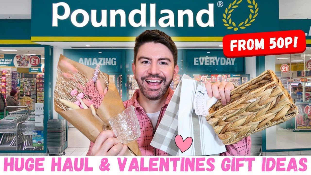 Huge Poundland Haul & Valentines Gift Ideas! MR CARRINGTON