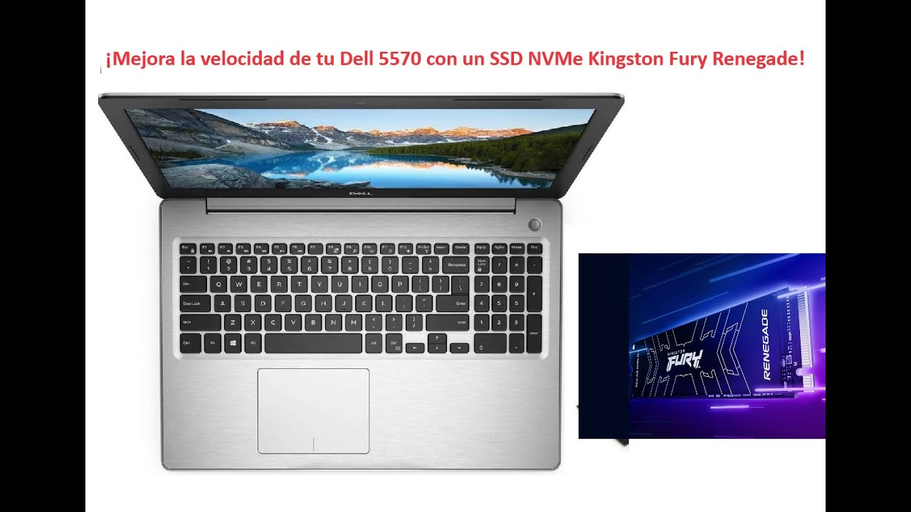 Dell Inspiron 5570. Cambio de disco duro SSD SATA a NVMe y restauración del sistema operativo.