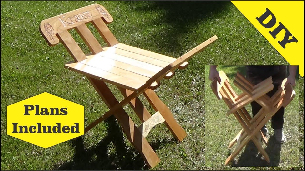 Medieval Style Folding Stool - Build your own.  DIY