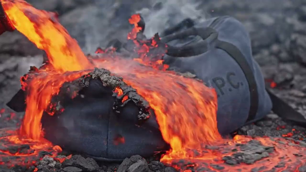 A.P.C. Bag Lava Experiment — Molten Destruction Test