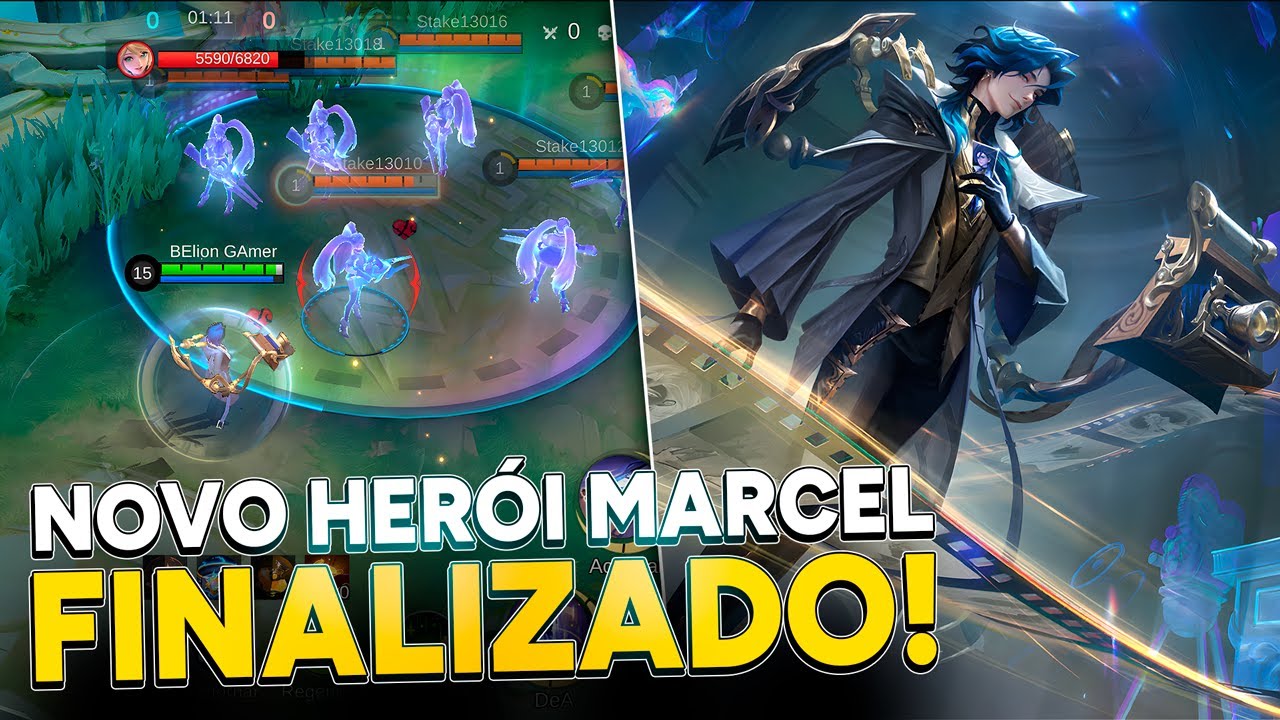 MARCEL &Eacute; O FUTURO DO META! VISUAL E HABILIDADES FINALIZADAS! MOBILE LEGENDS