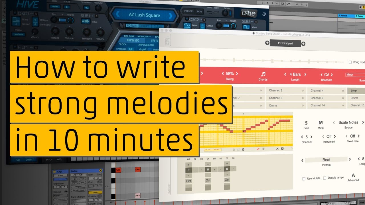 How to write strong melodies (Music Production Tutorial)