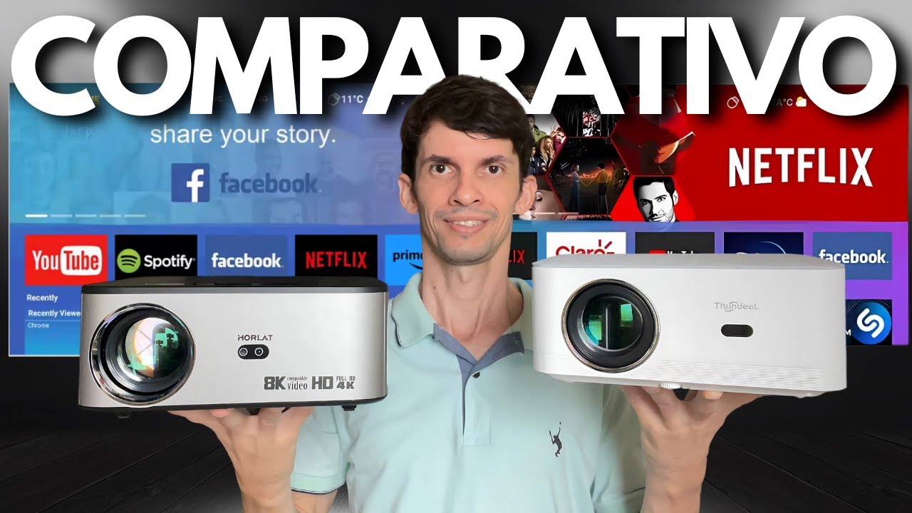 COMPARATIVO | ThundeaL TD92 PRO vs Horlat T9: Qual o MELHOR Projetor CUSTO BENEFÍCIO?