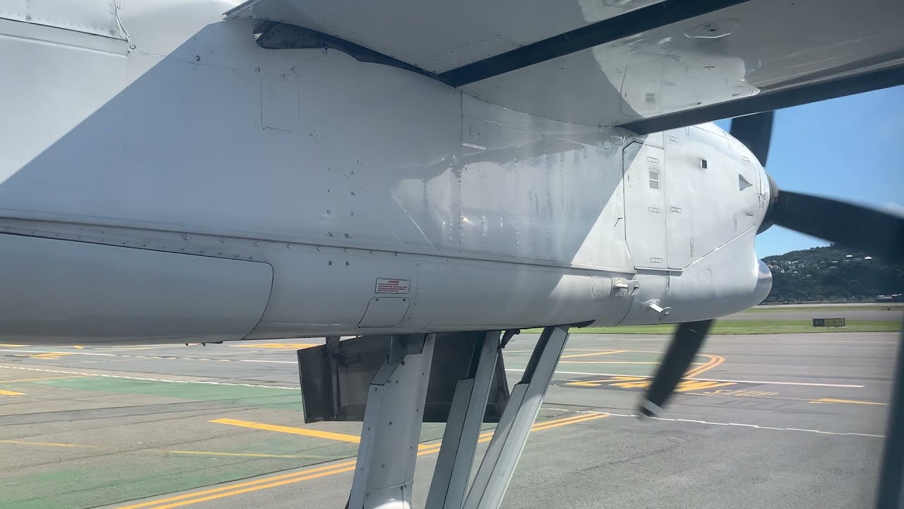 Air New Zealand | Dash 8 Q300 | Takeoff Wellington Airport