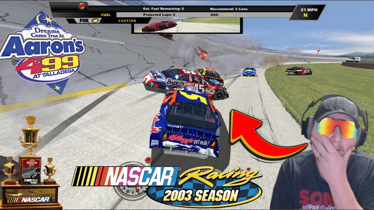 Nascar Racing 2003 Winston Cup Season - Talladega Superspeedway Aaron's 499 Race 8!!!