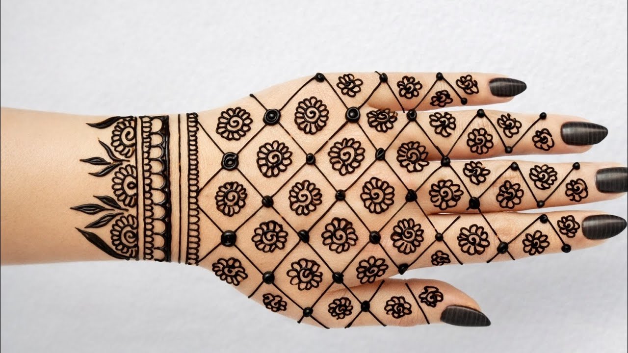  एक बार ये वीडियो देखली तो मेहंदी लगाना बहुत आसान लगने लगेगा /5 number mehndi design for beginners 😳