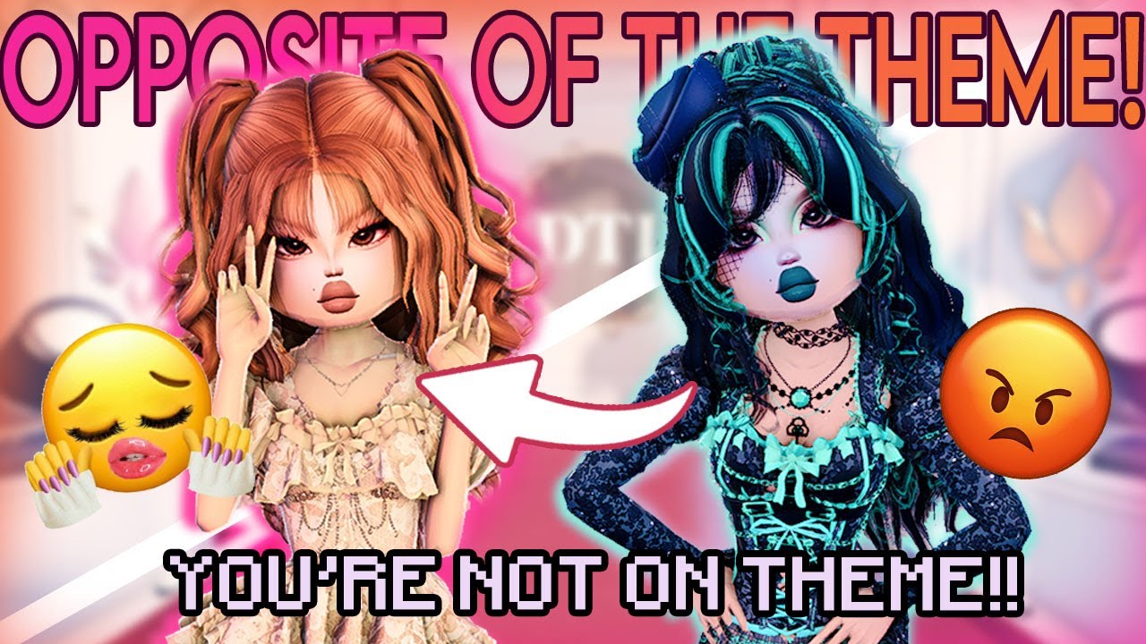 DRESS TO IMPRESS but I have to do the OPPOSITE OF THE THEME! ✨👛 | Roblox