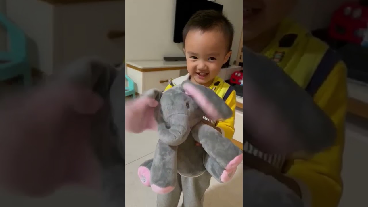 Ears Flicking Elephant Plush Toy  Interactive Plushies Singing Electronic Plush Toy | Zybras Gift