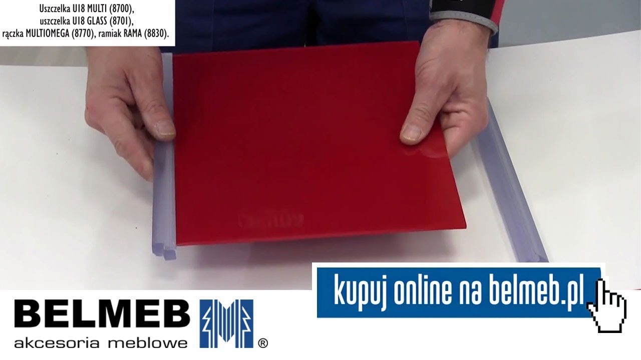 Laguna - uszczelka U18 MULTI i U18 GLASS, szkło bez klejenia
