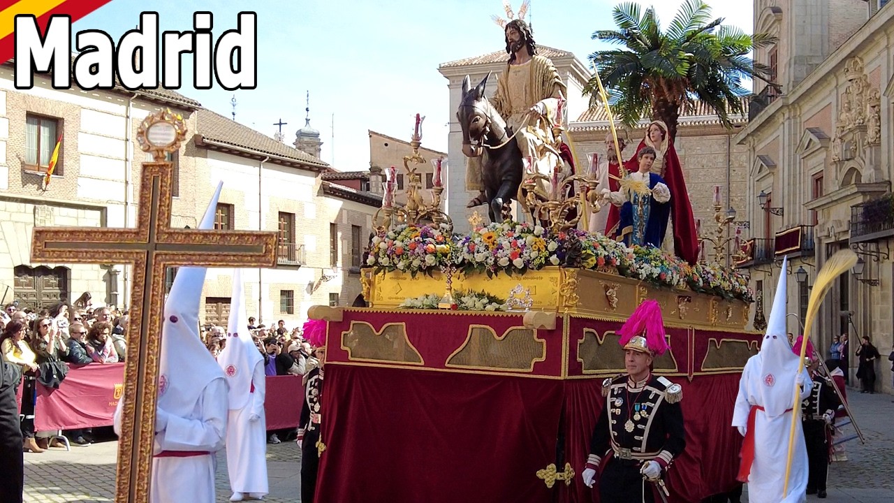 Madrid [4K] Palm Sunday Processions. Holy Week in Spain (2026)