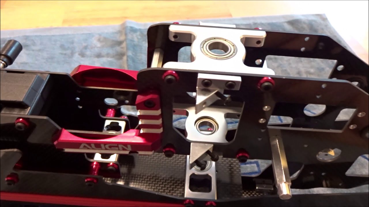 Align T Rex 650X, Bauvideo Teil 1, Haupt und Heckrotor und Chassis !